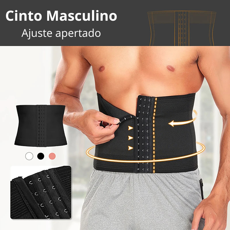 Cintura Trainer para Homens Cinto de Controle de Barriga, Apoio Lombar, Cinto de Compressão, Shapewear