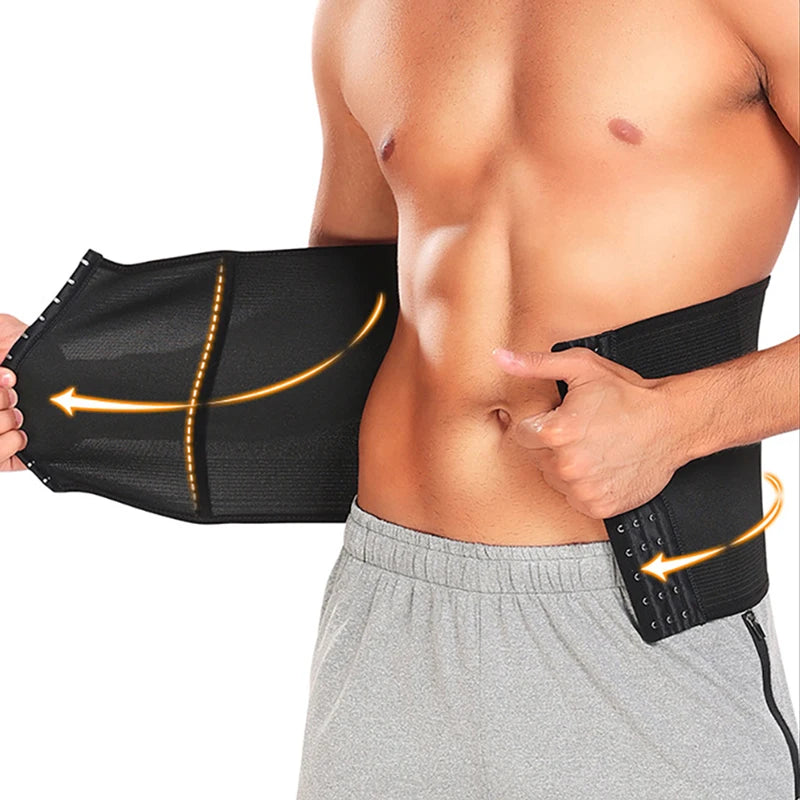 Cintura Trainer para Homens Cinto de Controle de Barriga, Apoio Lombar, Cinto de Compressão, Shapewear